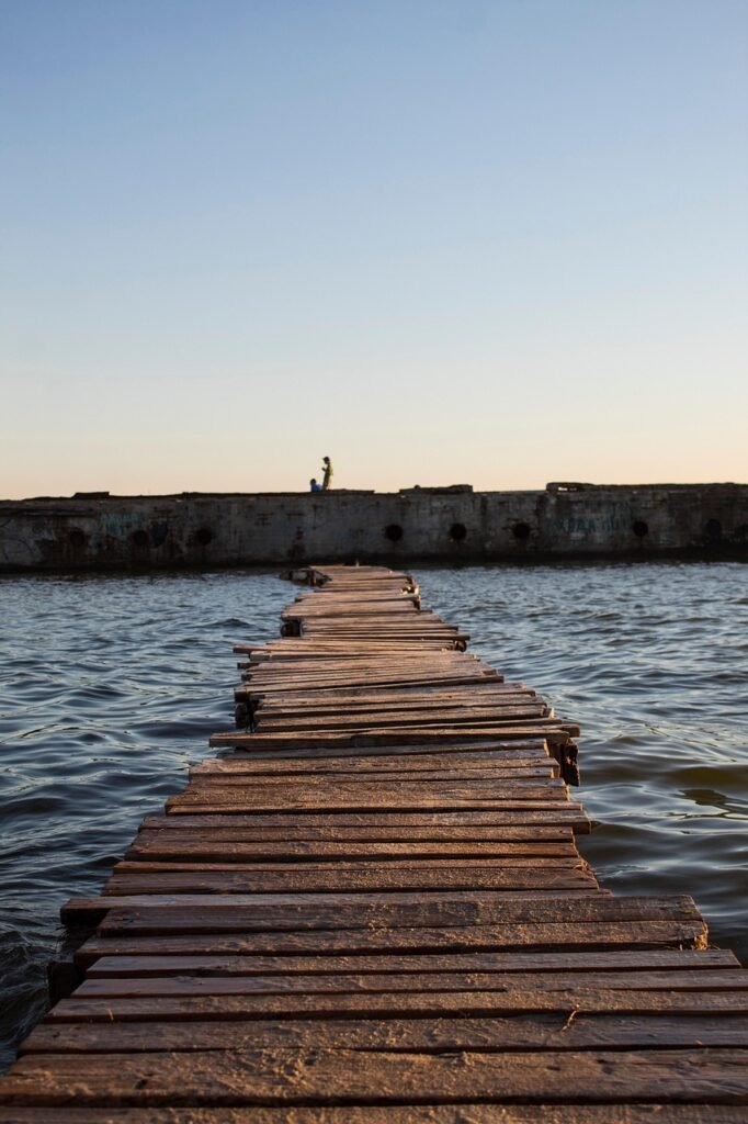 bridge, nature, sea, ocean, boardwalk, wooden pier, dock, wooden bridge, old bridge, pier, sea bridge, jetty